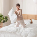 Axyaa 100% Cotton Washed Bed Linen Set - 4 Piece Comforter Double Bedding