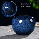 Axyaa 150ml Kiln Ceramic Teacups Set for Kung Fu Style Coffee and Tea