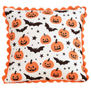 Axyaa Halloween Pumpkin Bat Print Pillowcase Throw Cushion Cover Festive Home Decor