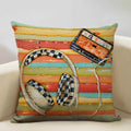 Retro Oil Painting Pattern Pillow Case 45x45cm for Home Sofa Decor - Axyaa