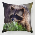 Axyaa Raccoon Wildlife Print Pillowcase for Home Bed Chair Decor