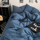 Axyaa 100% Cotton Bedding Set - Double Size - Solid Color