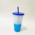 Axyaa Color Changing Cups - 710ml Reusable Tumblers with Lids and Straws
