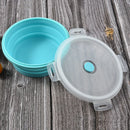 Axyaa Silicone Folding Lunch Box with Sealed Preservation - Outdoor, Microwave Safe