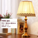 Axyaa Retro Copper Table Lamp with LED and Fabric Lampshade