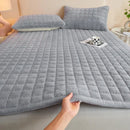 Axyaa Velvet Mattress Topper Blue Mattress - Quilted Thickened Skin-friendly Bed Linen