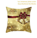 Axyaa Christmas Cushion Cover 2022: Merry Decorations, Navidad, Noel, Xmas Gifts, Happy New Year 2023