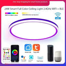 Axyaa Smart LED Ceiling Light: WiFi, Bluetooth, RGBCW Dimming, Color Matching - Bedroom, Living Room