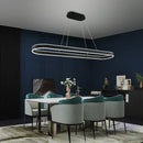 Axyaa Acrylic Oval LED Pendant Light for Home Decor Fixture