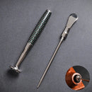 Axya Carbon Fiber Tobacco Pipe Sticks Cigarette Cleaning Knife Pure Copper Accessories