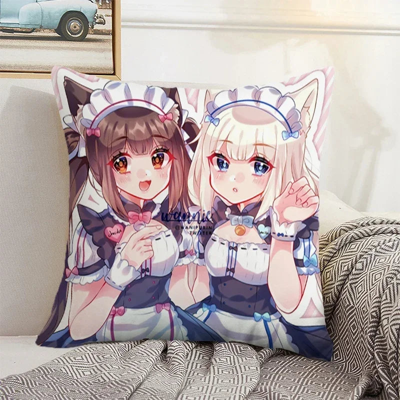 Axyaa 45x45 Cushion Cover - Decorative Pillowcase for Home, Car, and Bed Decor