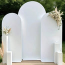 Axyaa Wedding Arch Set Backdrop Double-Sided Elastic Fabric Dome Kit