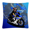 Axyaa Motorcycle Cartoon Plush Pillowcase Home Sofa Car Decor 45x45 cm