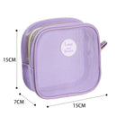Axyaa Mesh Cosmetic Bag in Dopamine for Makeup and Toiletry Storage