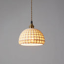 Axyaa Ceramic LED Pendant Lights: Modern Nordic Copper Hanging Lamp for Indoor Home Lighting