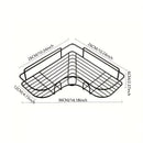 Axyaa Bathroom Triangle Storage Rack Shower Caddy Shelf Wall Hanging Organizer