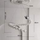 Axyaa Modern Stair Chandelier LED Pendant Ceiling Lamp for Living Room