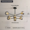Axyaa Modern minimalist Nordic chandelier for living room, restaurant, and bedroom lighting