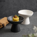 Axyaa Striped Ceramic Dessert Bowl Set for Molecular Cuisine and Snacks