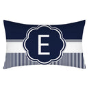 Axyaa Blue Stripe Pillowcase 30X50 for Sofa Chair Decor