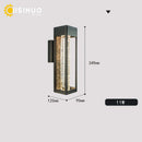 Axyaa Crystal Bubble Glass Outdoor Wall Lamp 11W LED IP65 Sconce Garden Light