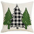 Axyaa Christmas Snowman Pattern Cushion Cover for Sofa, Bedroom, Car