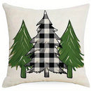 Axyaa Christmas Snowman Pattern Cushion Cover for Sofa, Bedroom, Car