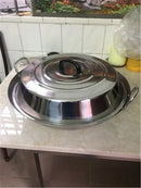 Axya Stainless Steel Pan Lid for Grease Filter Woks, Pots - Universal Kitchen Cookware