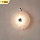 Axyaa Marble Circle Wall Lamp for Home Decor & Lighting Fixtures
