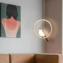 Axyaa Magpie LED Pendant Lamp: Minimalist Circular Lighting for Living Room, Bedroom, and Kitchen