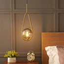 Axyaa Modern Glass Ball Pendant Lighting for Bedroom and Bathroom Decoration