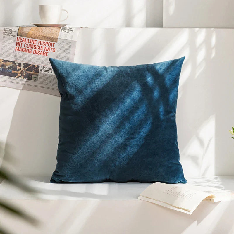Velvet Cushion Cover for Sofa Living Room, 30x50cm Decorative Pillows by Axyaa