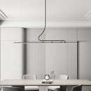 Axyaa Modern Minimalist LED Pendant Light for Dining Room, Living Room, Bedroom - Black/White Chandelier