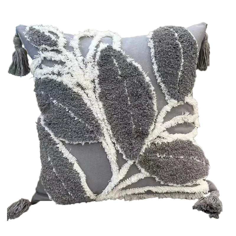 Axyaa Plush Nordic Cushion Cover for Home Sofa Decor 45*45 Pillowcase