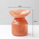 Wide-mouth Hydroponic Glass Vase by Axyaa - Colorful Flower Arrangement Terrarium Home Decor