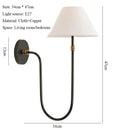 Axyaa Nordic Copper Wall Lamp for Bedroom & Living Room