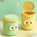 Axyaa Mini Desktop Trash Can with Lid for Office and Home