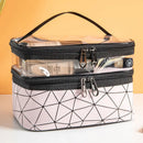 Axyaa Waterproof PVC Cosmetic Bag & Travel Toiletries Organizer