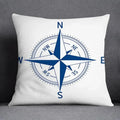 Axyaa Blue Mermaid Sailor Marines Polyester Pillowcase Home Office Decor