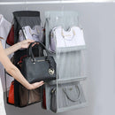 Axyaa 6-Pocket Hanging Storage Bags: Wardrobe Organizer for Dust-proof Closet Organization