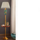 Retro Floral Ceramic Floor Lamp Tray Design Nordic Style LED Light by Axyaa