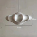 Axyaa Japanese Style Silk Lantern Pendant Lamp in Dark Bronze for Home and Restaurant Lighting.