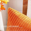 Axyaa Striped Corduroy Rust Pillow Covers for Fall Decor - Various Sizes