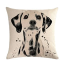Axyaa Pet Cat Dog Linen Pillowcase 45*45cm - Home Sofa Car Decor