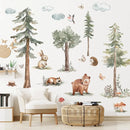Axyaa Forest Animals Wall Stickers for Children's Room Decoration