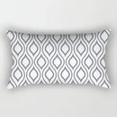 Axyaa Geometric Grey White Square Pillowcase for Home Decor and Living Room