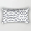 Axyaa Nordic Grey White Geometric Square Pillowcase for Home Decor