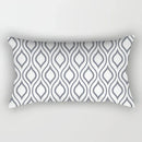 Axyaa Nordic Grey White Geometric Square Pillowcase for Home Decor