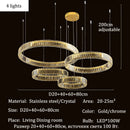 Axyaa Circular Ring Chandelier Pendant Light for Living Dining Bedroom Home Decor