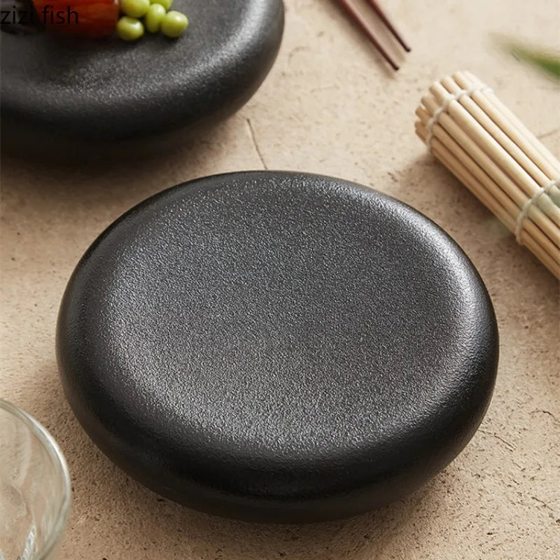 Axya Ceramic Dinner Plate Set - Versatile Snack Tray, Sushi, Dessert, Fruit Bowl - Tasting Dishes